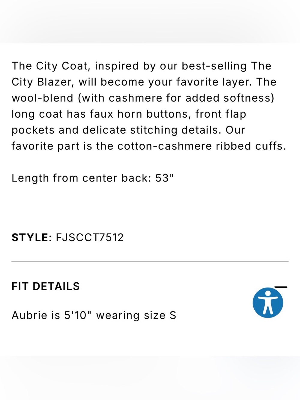 FAVORITE DAUGHTER The City Coat Wool Cashmere Tailored Longline Blazer black L - Picture 6 of 14